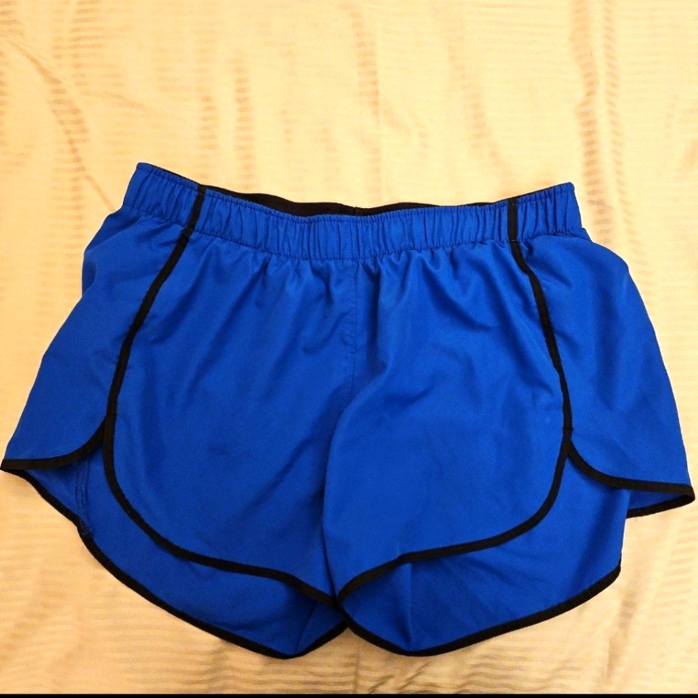 Hanes blue running shorts